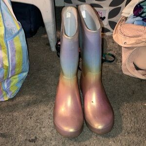 Cat &Jack girl rainbow rain boots